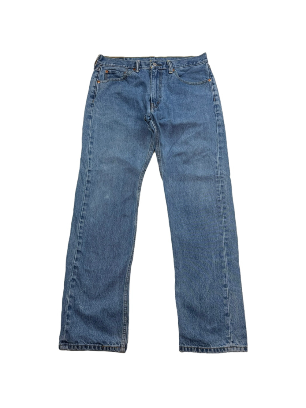 Men's Levi's 505 33x32 Regular Fit Straight Leg Jeans Blue